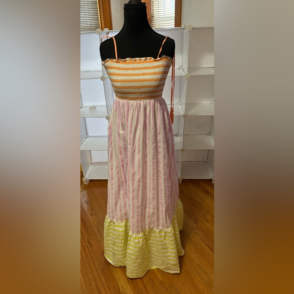 In February Striped Multicolor Maxi Dress - Picture 5 of 6